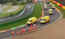 Thumbnail for article: Ambulances rijden ereronde op Spa ter nagedachtenis aan Anthoine Hubert