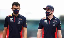 Thumbnail for article: Verstappen na opmerking Albon: "Ja mooi, veel succes. Als je daar blij mee bent.."