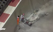 Thumbnail for article: Flames from Raikkonen's Alfa Romeo F1 car cause a red flag