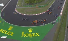 Thumbnail for article: Verstappen geraakt door Norris in chaotische start in Hongarije!