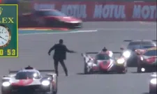 Thumbnail for article: Frijns rijdt bijna afvlagger aan op de baan bij finish 24 uur van Le Mans