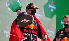 Thumbnail for article: Verstappen kan emoties net aan in bedwang houden bij podium