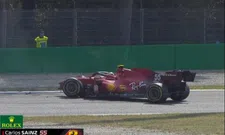 Thumbnail for article: Sainz crashes hard at Monza and causes red flag