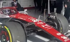 Thumbnail for article: Alfa Romeo C42 with new livery for the first time on the track in Barcelona