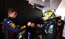 Thumbnail for article: Verstappen en Hamilton naast elkaar tijdens de persconferentie in Canada