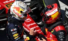 Thumbnail for article: 'Verstappen heeft zitten lachen in z'n helm met Sainz achter zich'