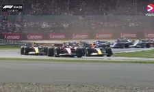 Thumbnail for article: Restart British Grand Prix | Contact between Verstappen, Perez and Leclerc