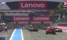 Thumbnail for article: Start GP Frankrijk | Leclerc weet Verstappen voor nu achter zich te houden