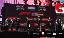 Thumbnail for article: 'Fans van Leclerc ontvingen Verstappen op podium onder licht boegeroep'