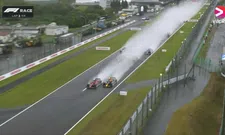 Thumbnail for article: GP Japan gaat op chaotische wijze van start, Verstappen verdedigt P1