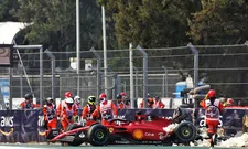 Thumbnail for article: George Russell fastest in FP2, as Charles Leclerc crashes out