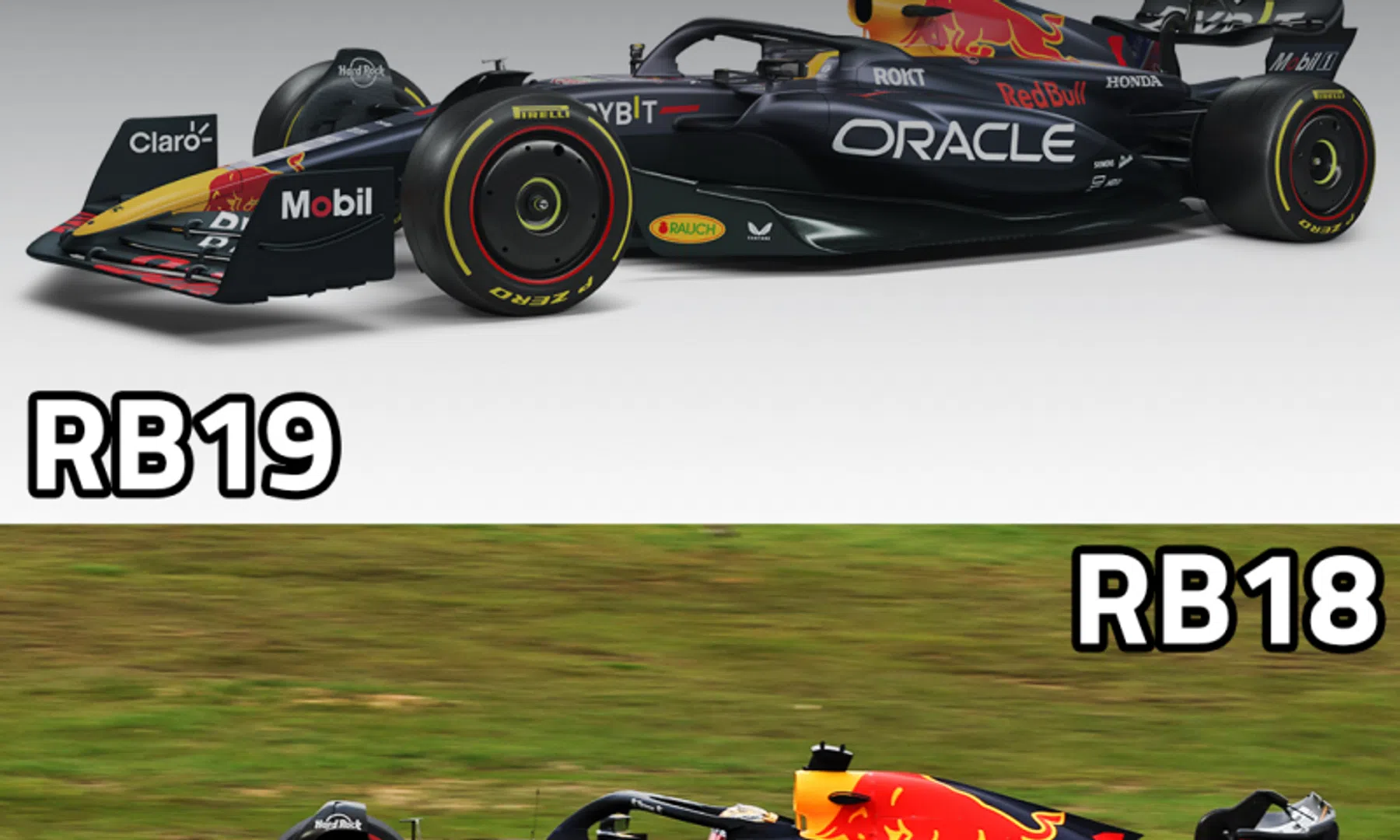 Differences between Red Bull's RB19 and RB18