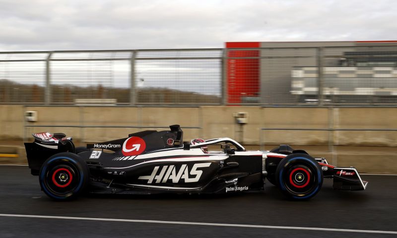 First laps Haas VF-23 at Silverstone