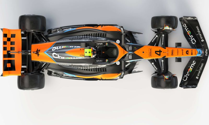 Galerij McLaren MCL60 Norris en Piastri