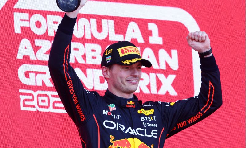 Grand prix azerbeidzjan 2022 verstappen declasseert Perez