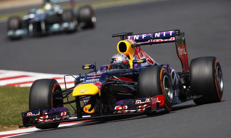 Sebastian vettel with Red bull racing on nordschleife