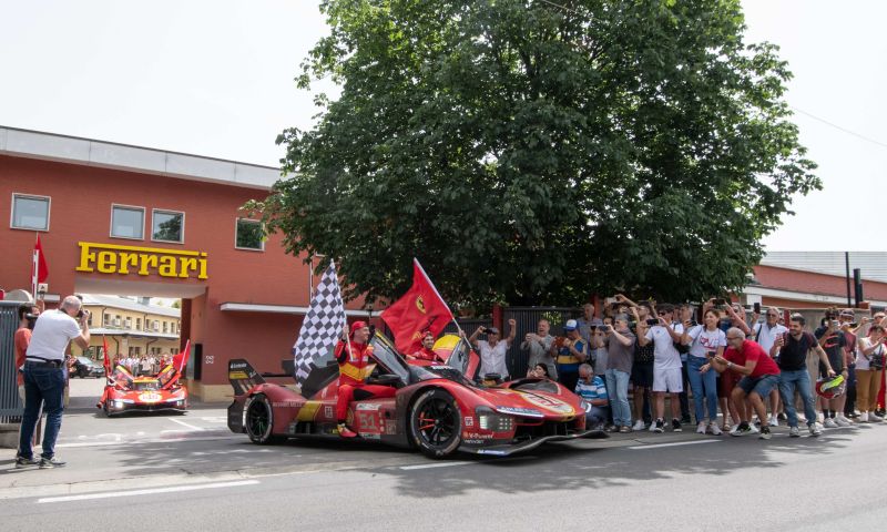 This is how Ferrari celebrated its victory at Le Mans!