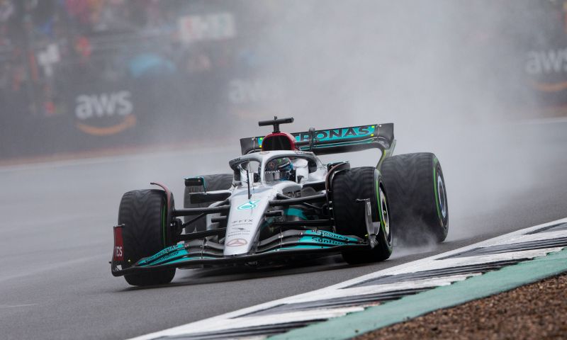 mercedes and mclaren testing after silverstone with wings