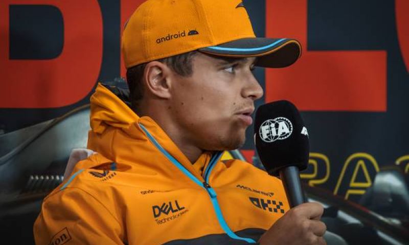 Lando Norris visiting MotoGP Silverstone