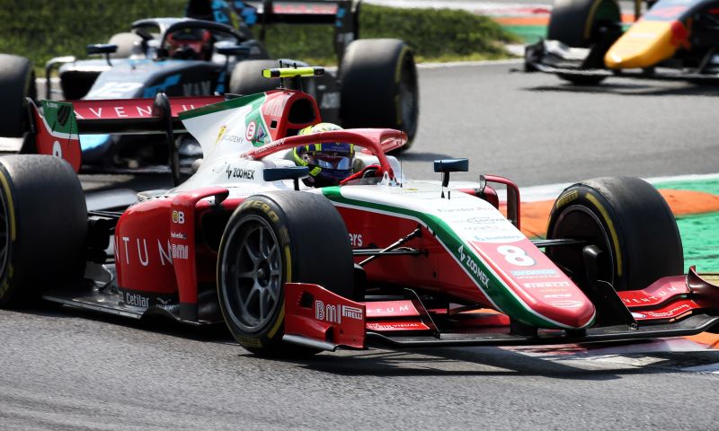 f2 main race italy monza bearman wins race with five safety cars