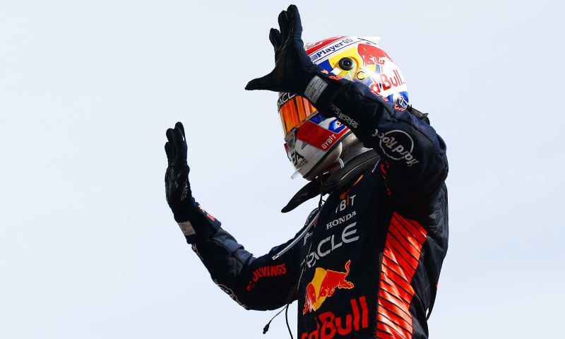 Réaction de Verstappen après sa victoire au GP d'Italie 2023