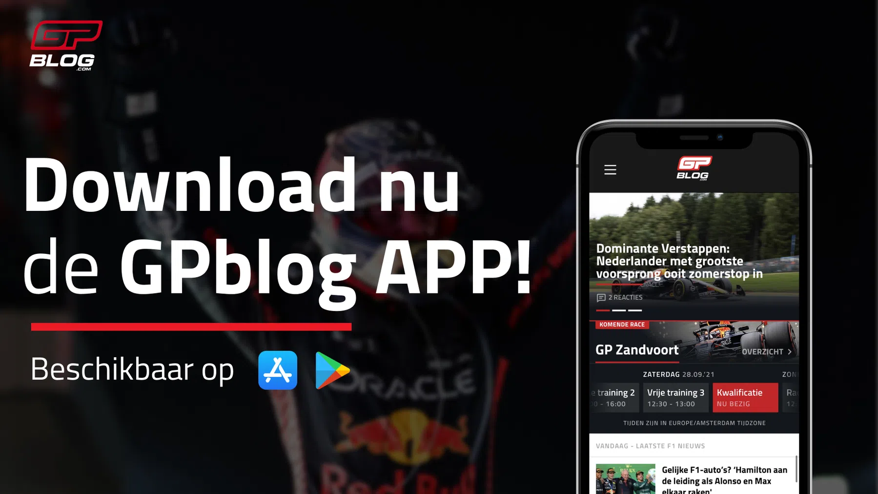 gpblog lanceert app f1 nieuws max verstappen nieuws