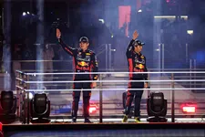 Thumbnail for article: Verstappen and Leclerc discuss massaging tyres in Las Vegas