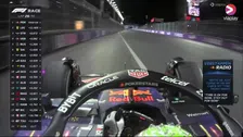 Thumbnail for article: Collision between Verstappen and Russell, debris flies around