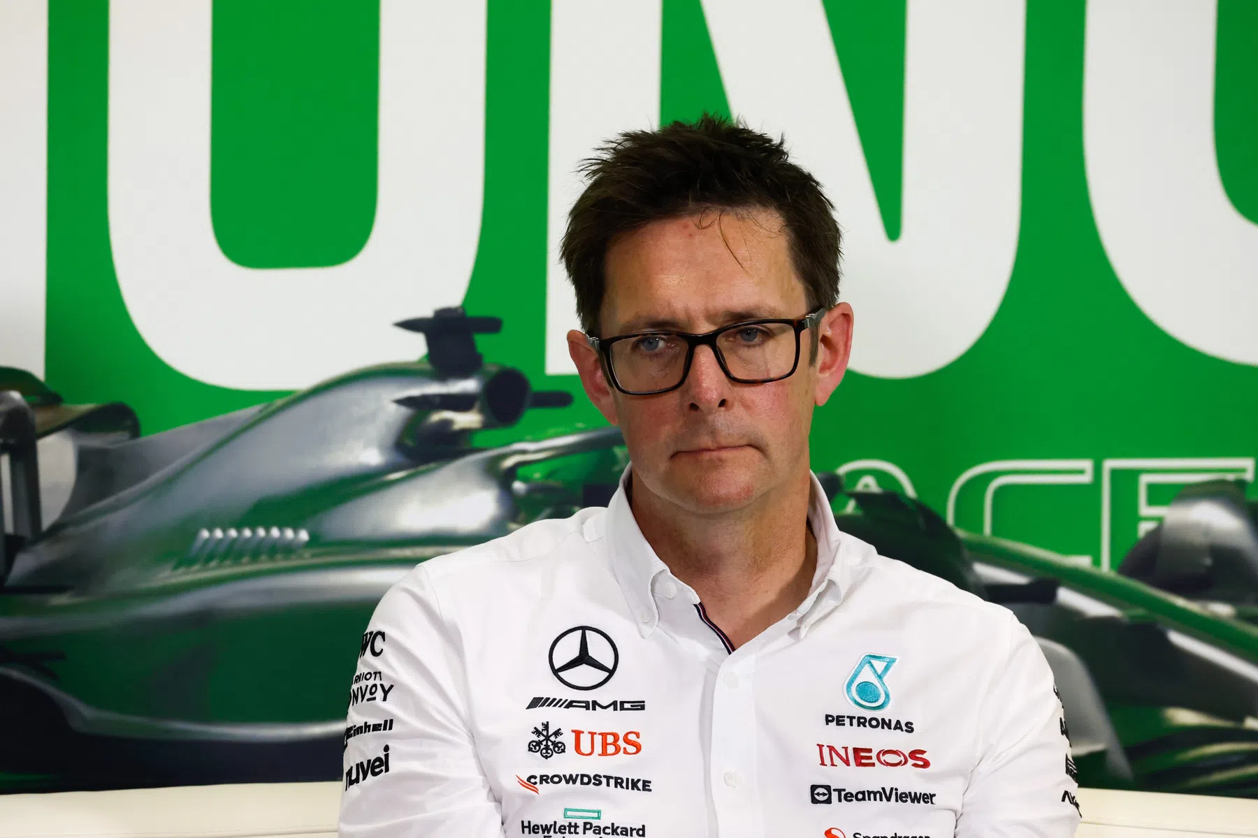 Mercedes debrief with Shovlin after Las Vegas