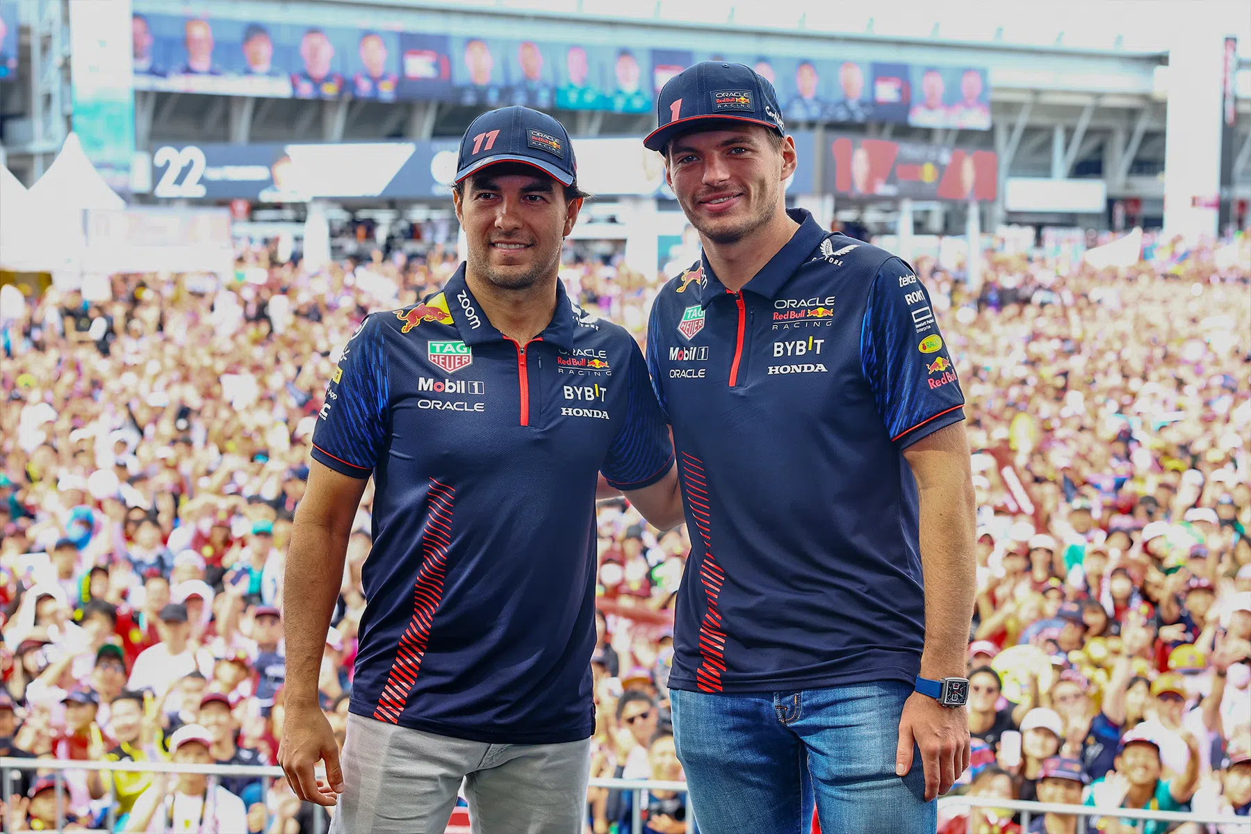 max verstappen and sergio checo perez respond to old tweets