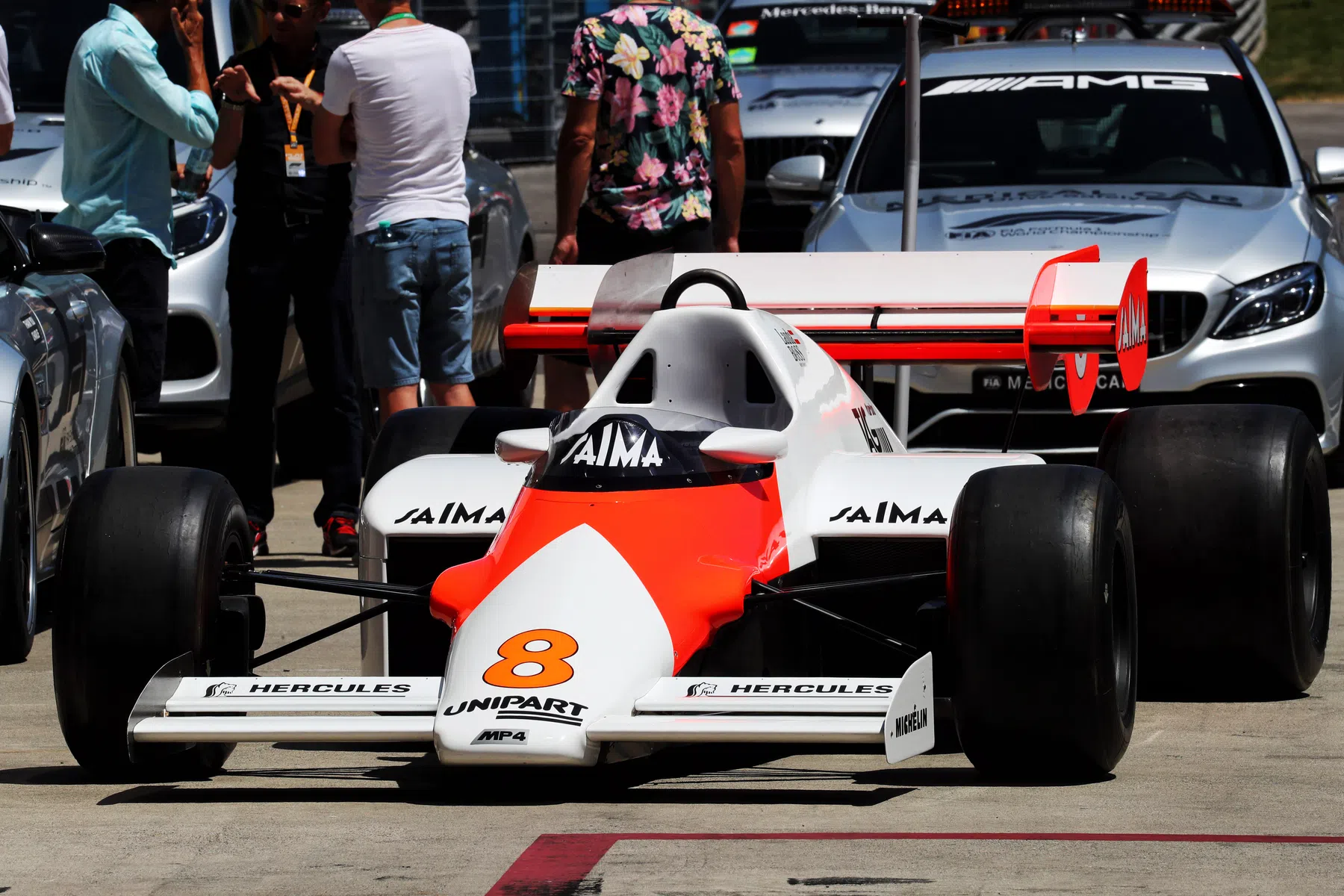 son niki lauda first father niki with special car mclaren in dakar rally