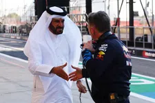 Thumbnail for article: Horner in conversation with FIA president Ben Sulayem