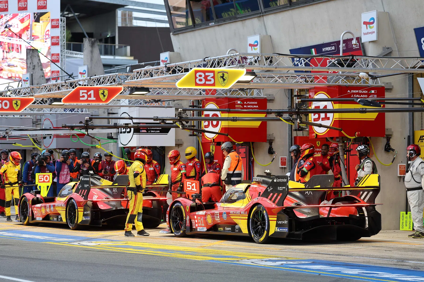 Le Mans starting grid