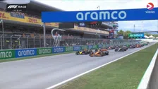 Thumbnail for article: Verstappen heeft Norris te pakken, maar fántastische start van Russell