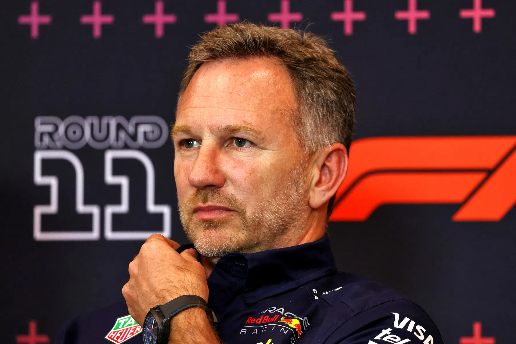 Horner won't comment after question on Jos Verstappen