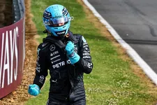 Thumbnail for article: Russell says a British 1-2-3 is "just mega" after pole