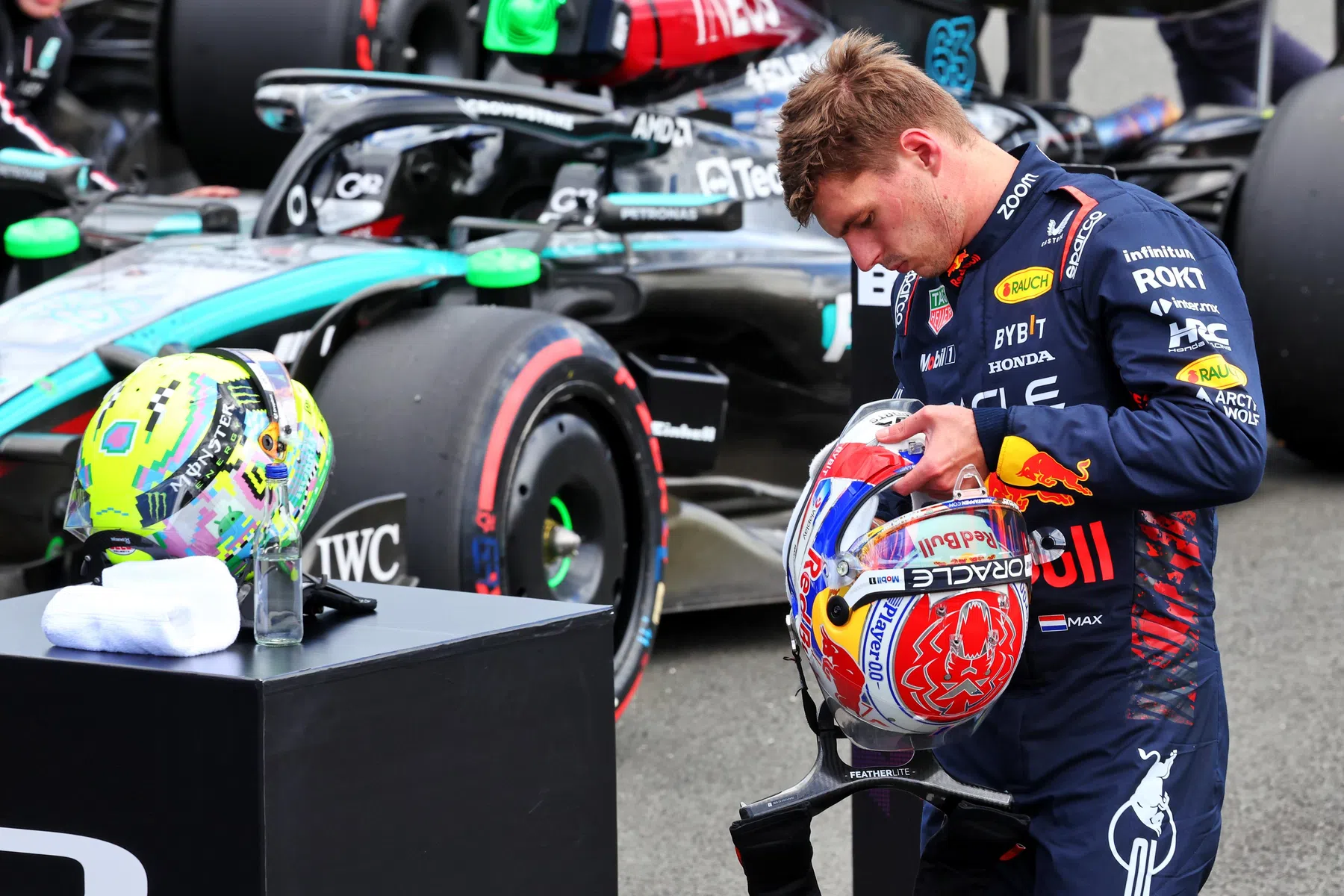 Verstappen reaction after qualifying Great Britain GP at Silverstone