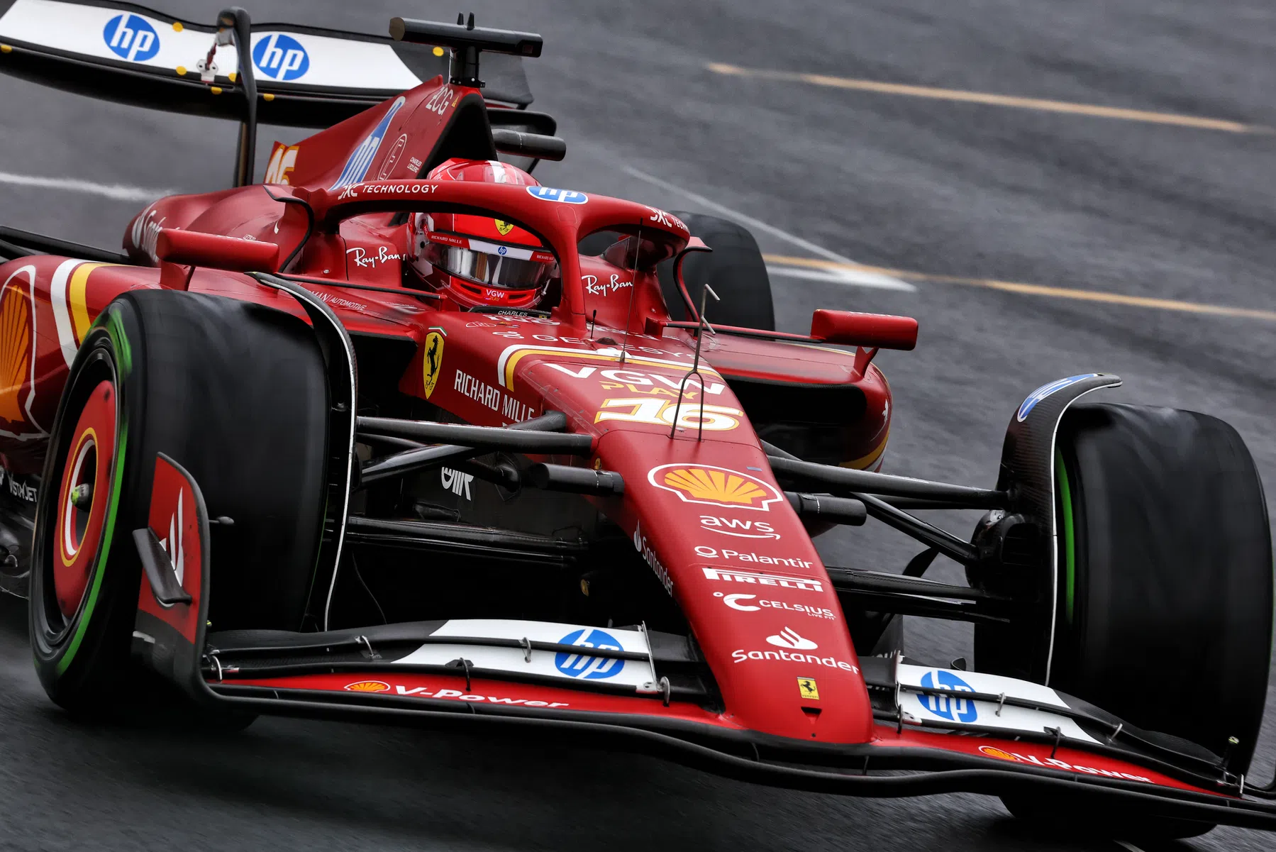 Leclerc takes pole position in Belgium