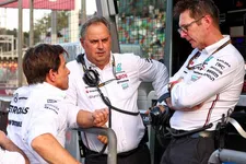 Thumbnail for article: Hamilton dissatisfied in Baku: Wolff would still opt for engine penalty 