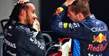 Thumbnail for article: Verstappen krijgt lachers op zijn hand na reactie op Hamilton