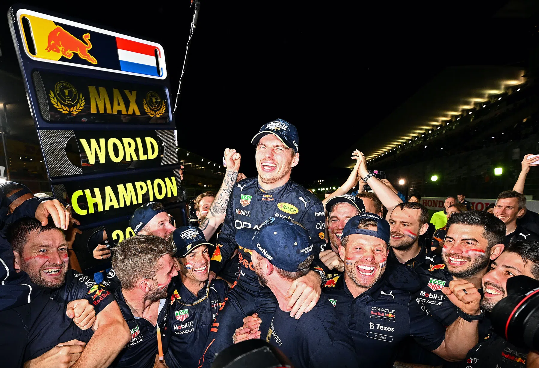 Max Verstappen twee jaar geleden wereldkampioen tijdens Grand Prix Japan